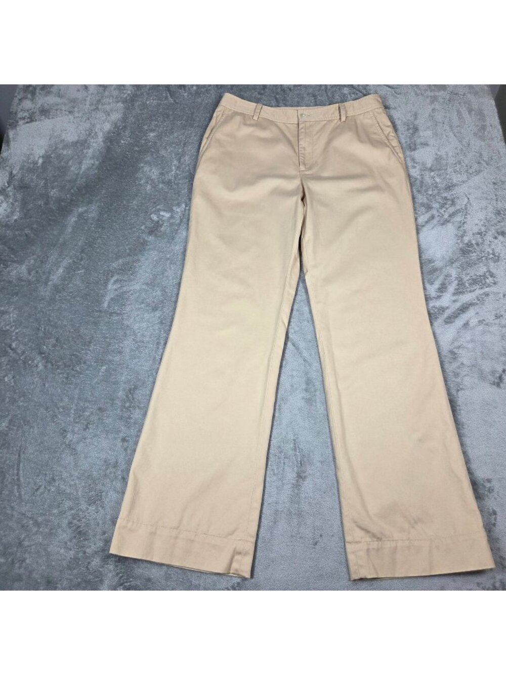 Lauren Ralph Lauren Pants Womens 8 Beige Straight Leg Preppy Casual Trousers